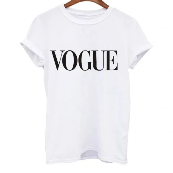 VOGUE Graphic Short Sleeve T-shirt Tee - Picture 5 of 6